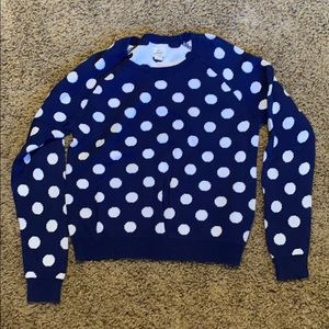 Blue and white polka dot Levi’s sweater